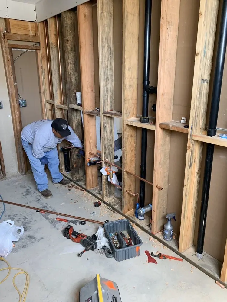 Commercial rough-in plumbing for Water Heater Replacement in South Mountain Manor